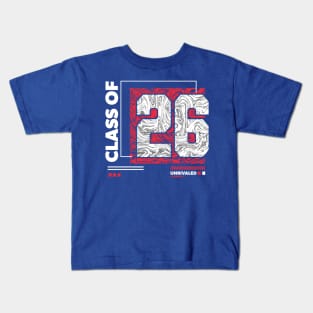 Class of 2026 Urban Streetwear // Graduation Class of '26 Red Kids T-Shirt